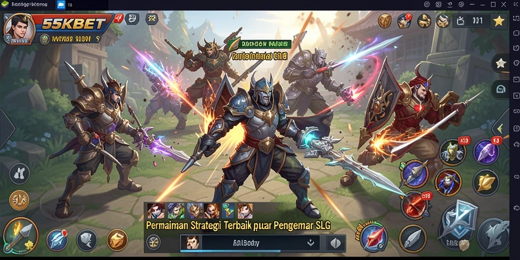 Tampilan gameplay 55KBET yang mendebarkan dan penuh strategi.