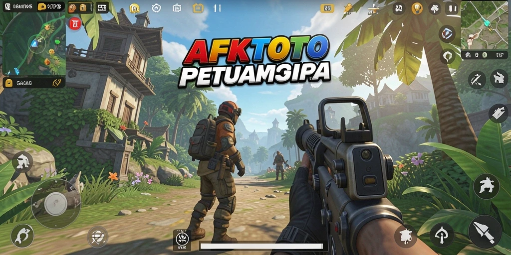 Tampilan gameplay AFKTOTO yang mendebarkan di arena pertempuran.