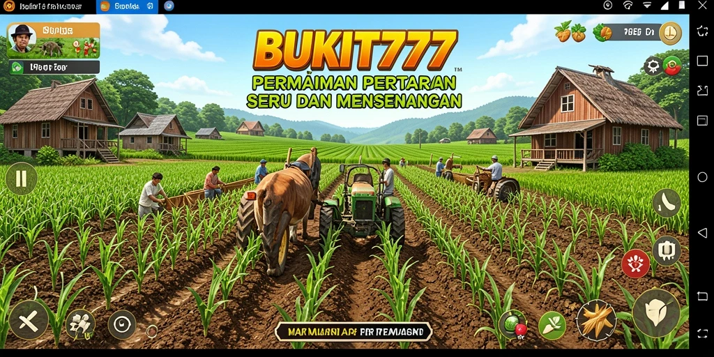 Tampilan screenshot BUKIT777 dengan gameplay pertanian yang menawan.