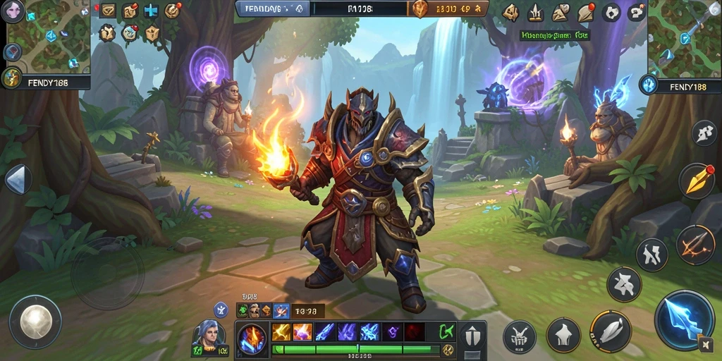 Tampilan gameplay seru dalam dunia MMORPG FENDY188.