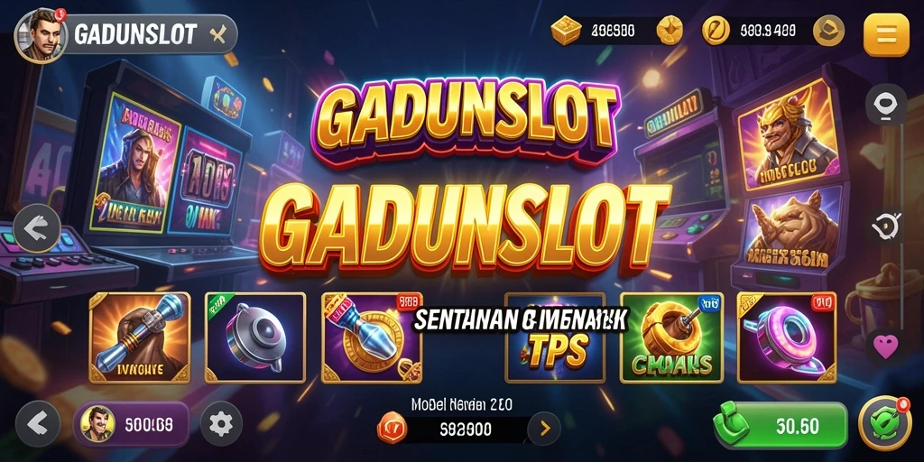 Gameplay GADUNSLOT yang seru dan menegangkan saat berputar.