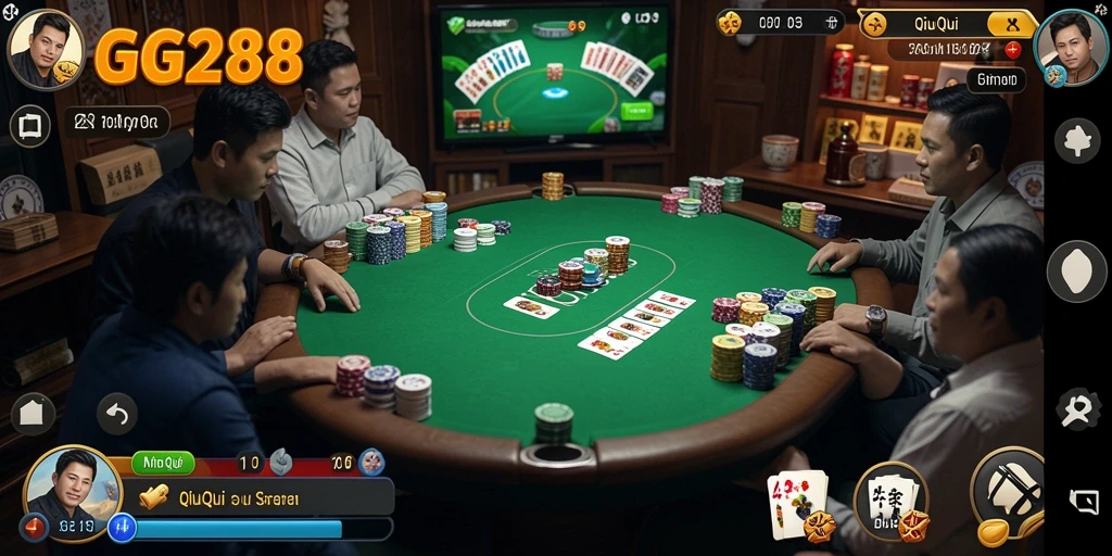 Gameplay QiuQiu yang seru dan kompetitif di GG288.