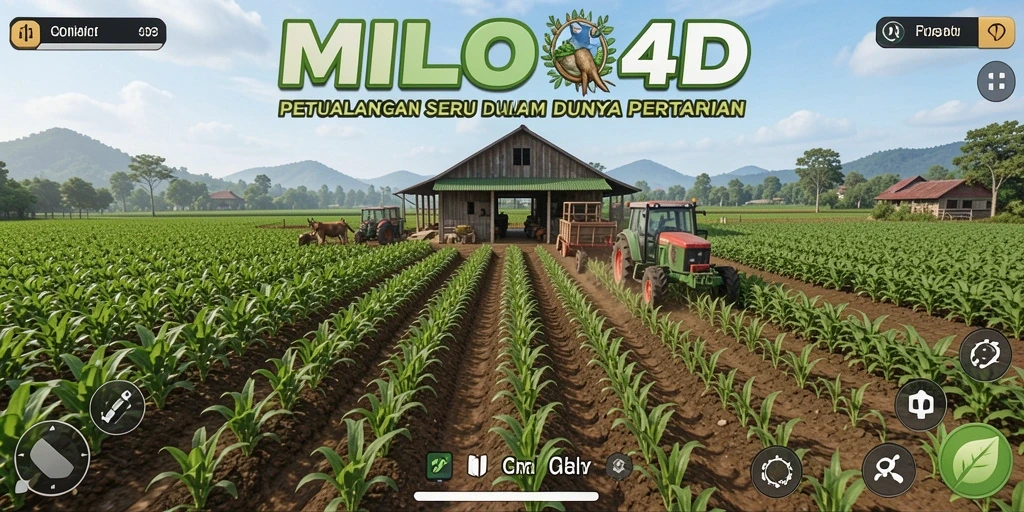 Tangkapan layar gameplay <strong>MILO4D</strong> yang menunjukkan aktivitas bertani yang seru.