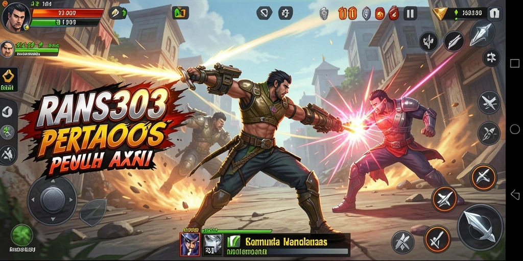 Tampilan menarik dari gameplay RANS303 yang penuh aksi pertarungan.