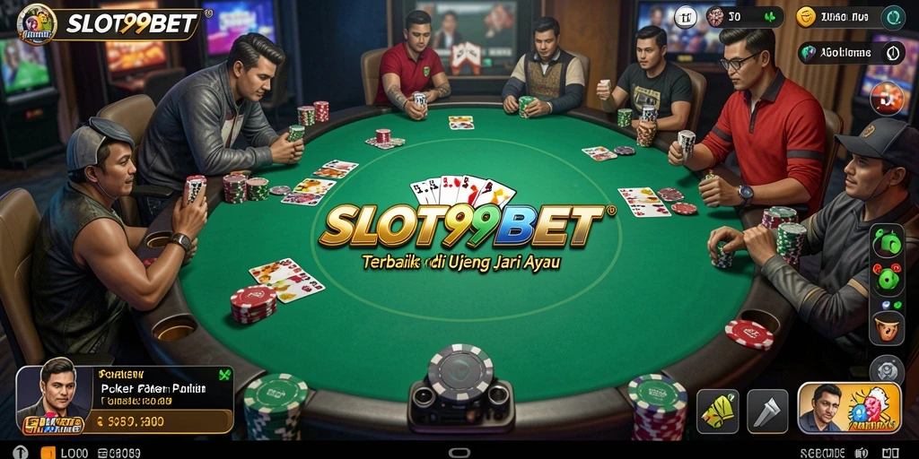 Tampilan gameplay seru di SLOT99BET dengan pemain aktif dan atmosfer kompetitif.