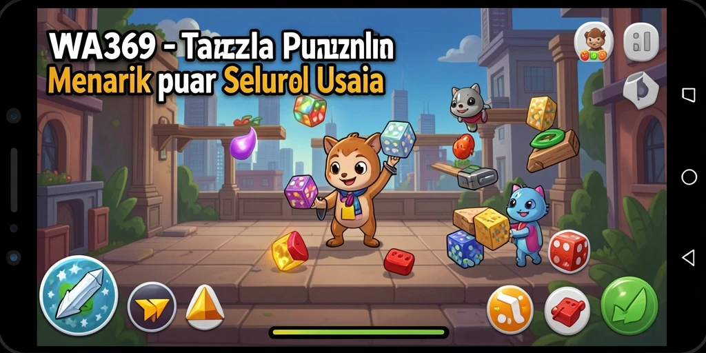 Tampilan menarik dari gameplay Puzzle WA369 yang menantang.